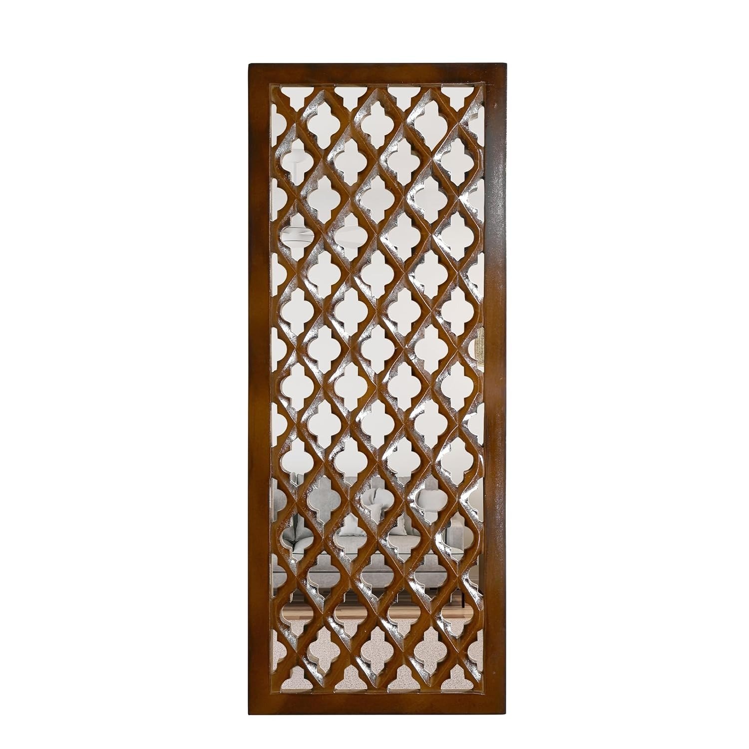 Wall Mirror Decor Panel Wooden Hanging Jharokha
