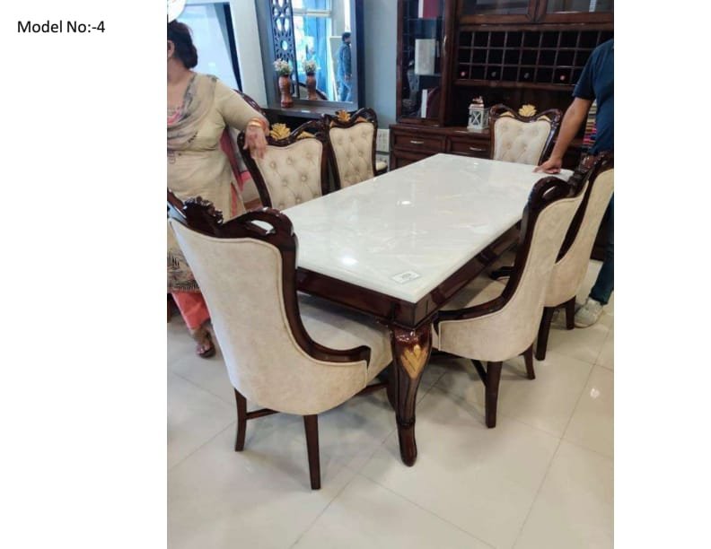 Classic Wooden Dining Table Set ( Model No. 4)